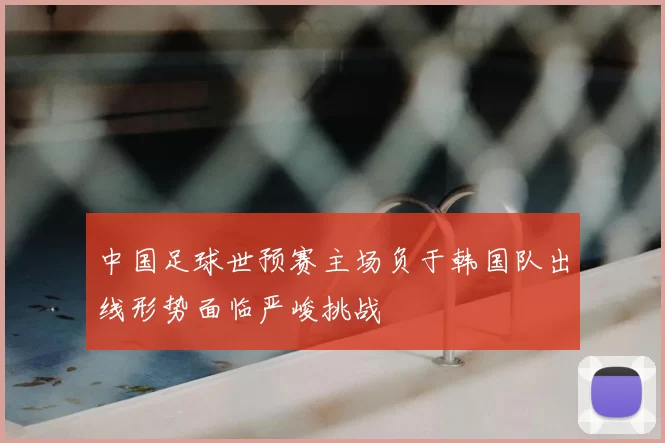 中国足球世预赛主场负于韩国队出线形势面临严峻挑战