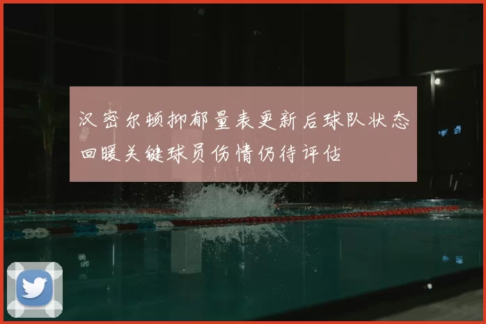 汉密尔顿抑郁量表更新后球队状态回暖关键球员伤情仍待评估